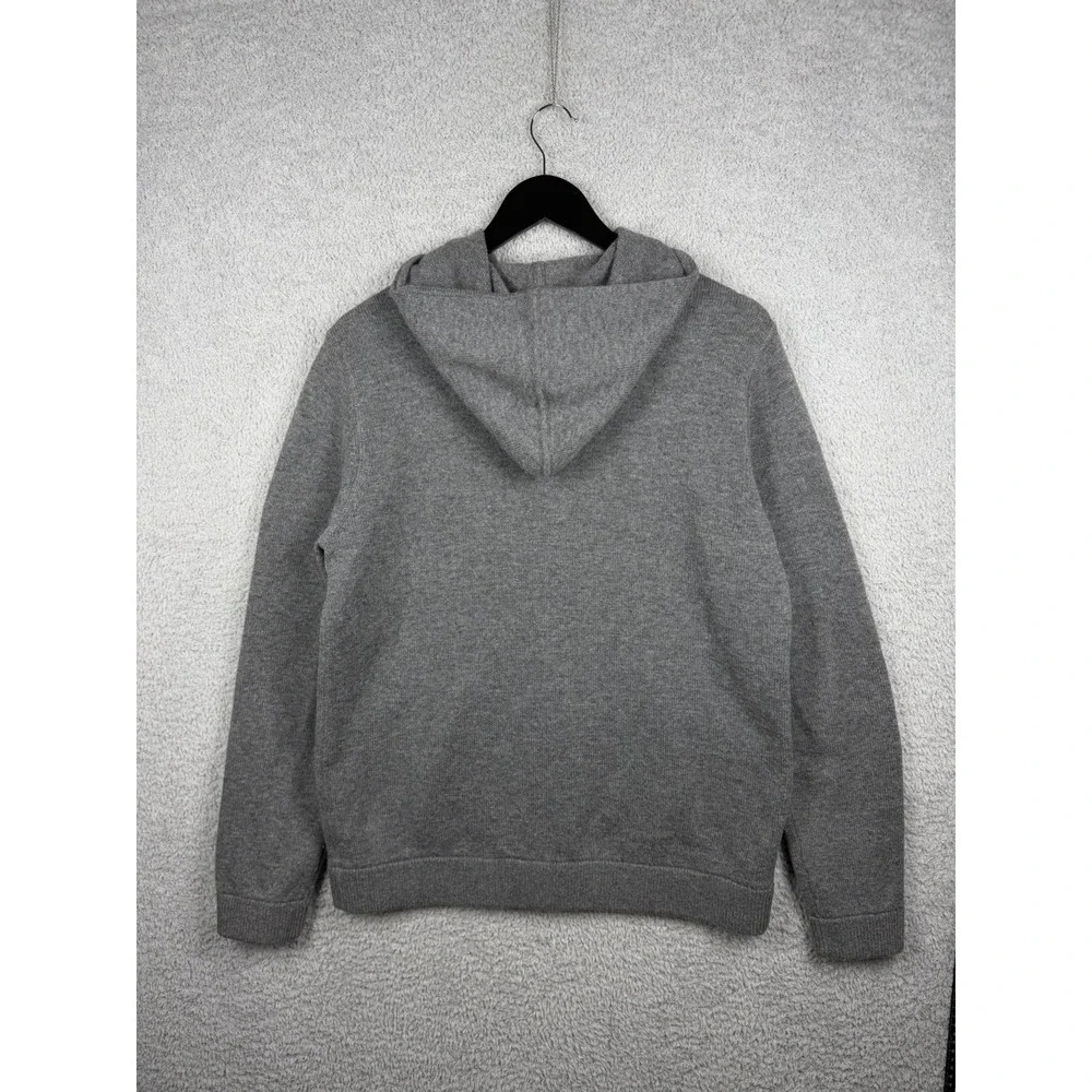 Theory Alcos Wool / Cashmere Men's Sz M Full Zip Hoodie Sweater in Gray